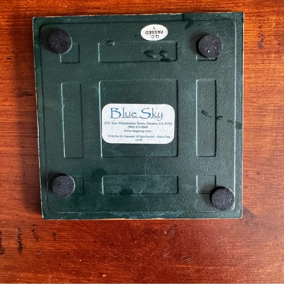 Blue Sky Heather Goldminc Ceramic House & Base Authentic Vintage Valentine's - Picture 6 of 8